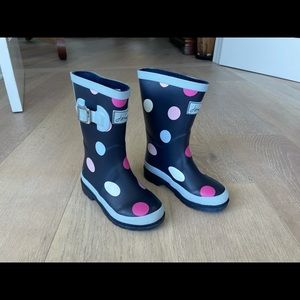 Beautiful Polka Dots Rain Boots by Joules -  Girls 11